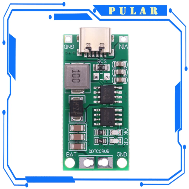 Lithium Battery Charger 18650 Lithium Battery Multi-Cell 2S 3S 4S Type-C To 8.4V 12.6V 16.8V Step-Up Boost LiPo Polymer Li-Ion Charger 7.4V 11.1V 14.8V