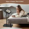 Sofa Couch Arm Table Tv Tray Small Bed Stand C Shaped Side End Tables for Living Room, Bedroom 5