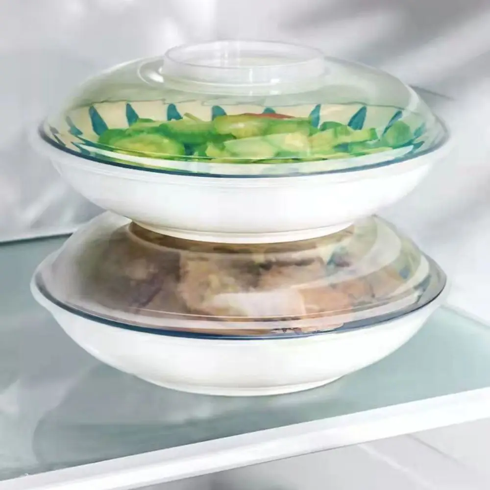 Microwave Food Cover Heat-resistant Food Splatter Guard Microwave Oven Pan Lid Plate Stove Cover Transparent Anti-Splash