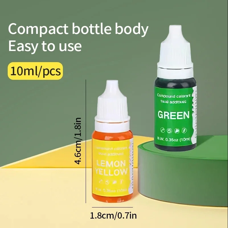 Water Oil Dual-use Pigment Set Liquid Coloring Agent Candle Dye Pigment DIY Candle Soap Coloring Dye Set Resin Handicraft epoxy resin pigment candle dyes pigment mica powder pigment luminous powder pigment luminous powder paint soap dye pigments