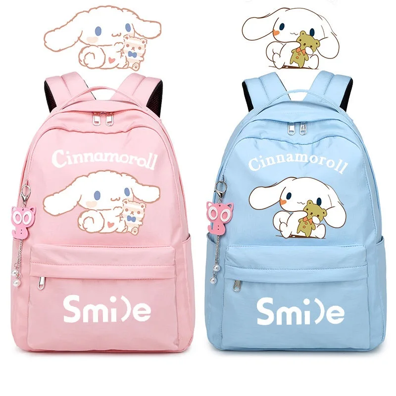 

Sanrio Cinnamoroll студенческий рюкзак аниме фигурка Kawaii Плечи Портативный Модный водонепроницаемый большой емкости хорошего качества Лидер продаж