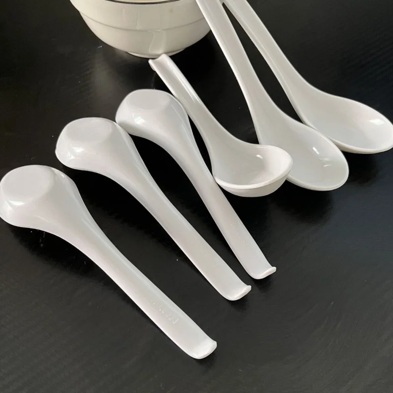 Soup Spoon 5pcs Japanese for Rice Ramen Wonton Dumplings Kitchen Cutlery