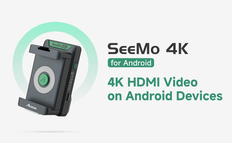 Accsoon SeeMo 4K 2160P 1080P Video Output Video Monitor for iphone ipad IOS for