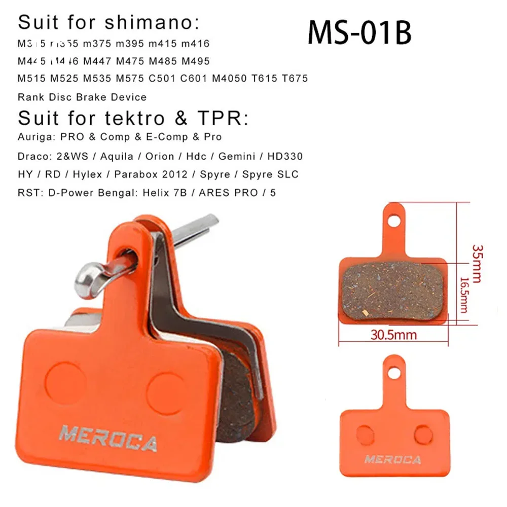 4 Paar Fahrrad-Bremsbeläge Für Scheibenbremsen – Semi-metallisch & Verschleißfest