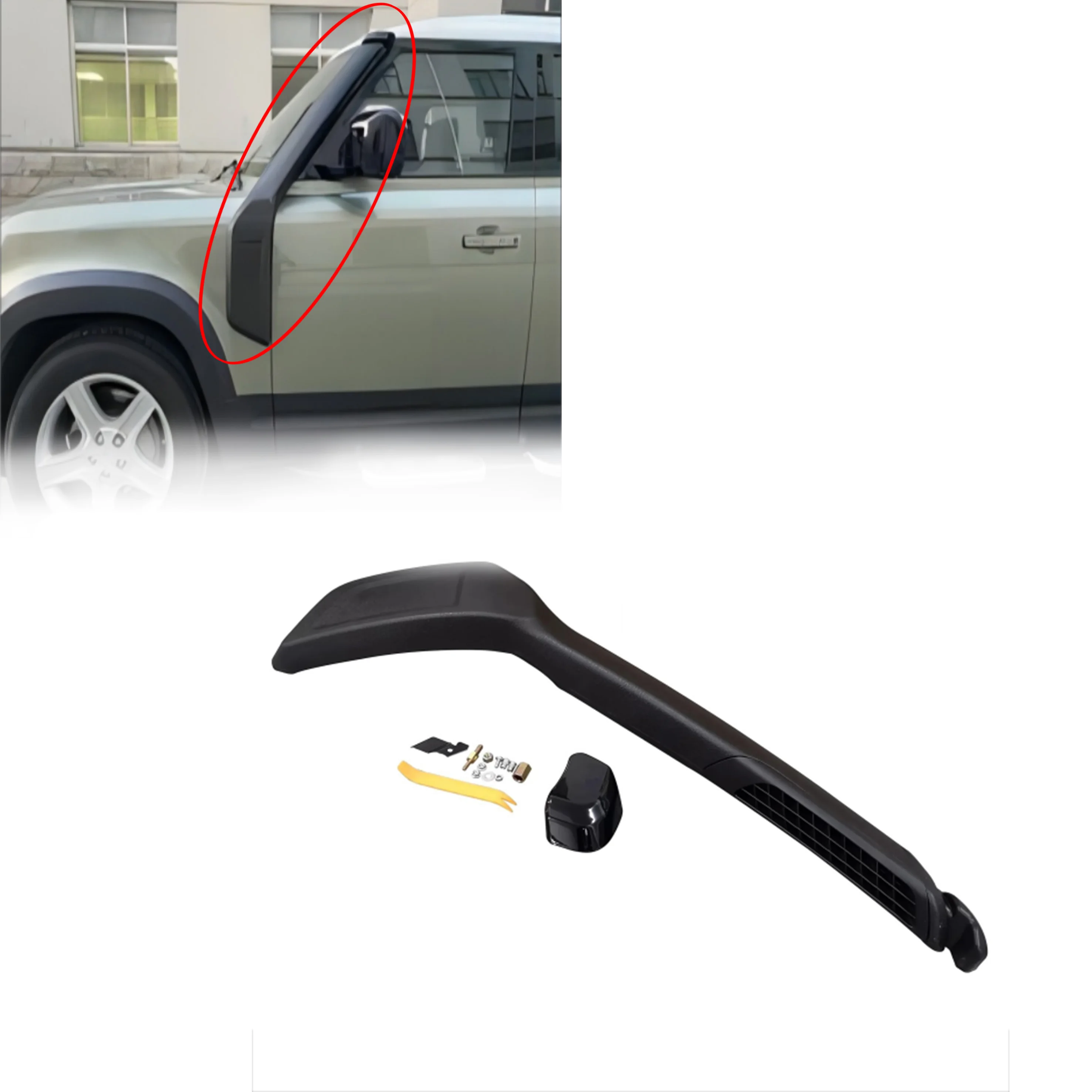 

Hot sell wading pipe Black snokle kit for Land Rover 2020 Defender 110/90