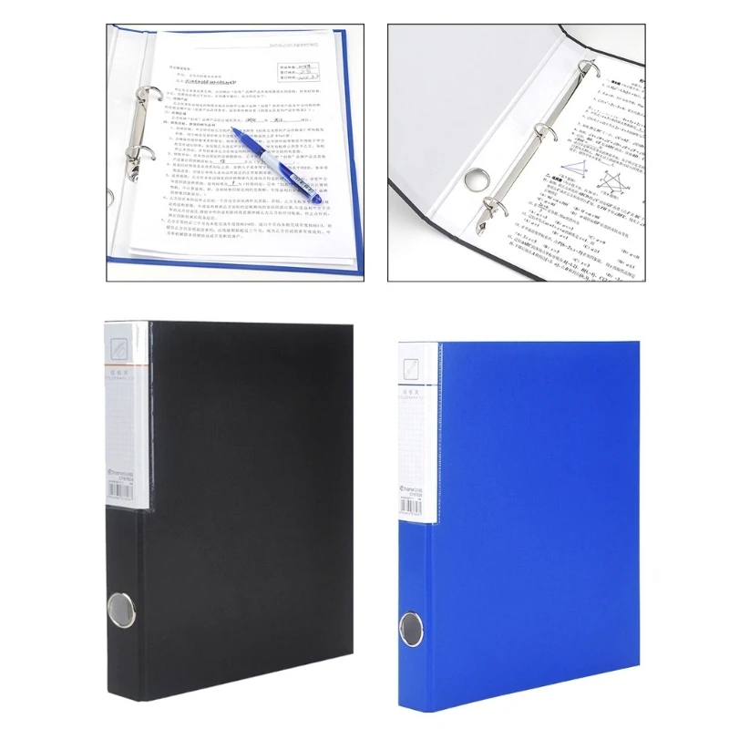 2 홀 3 홀 바인더 12x9.6inch hold 220 시트 프리젠 테이션 폴더 방수 파일 주최자 사무실 학교 D2RC