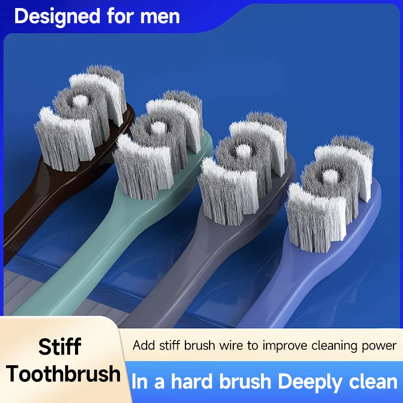 Bamboo Charcoal Toothbrush Electric Toothbrush Soft Toothbrush Portable Toothbrush Men's Adult Universal Harbristled Toothbrush for Deep Cleaning 360&deg; Bristles Independent Packaging Whitening and Cleaning