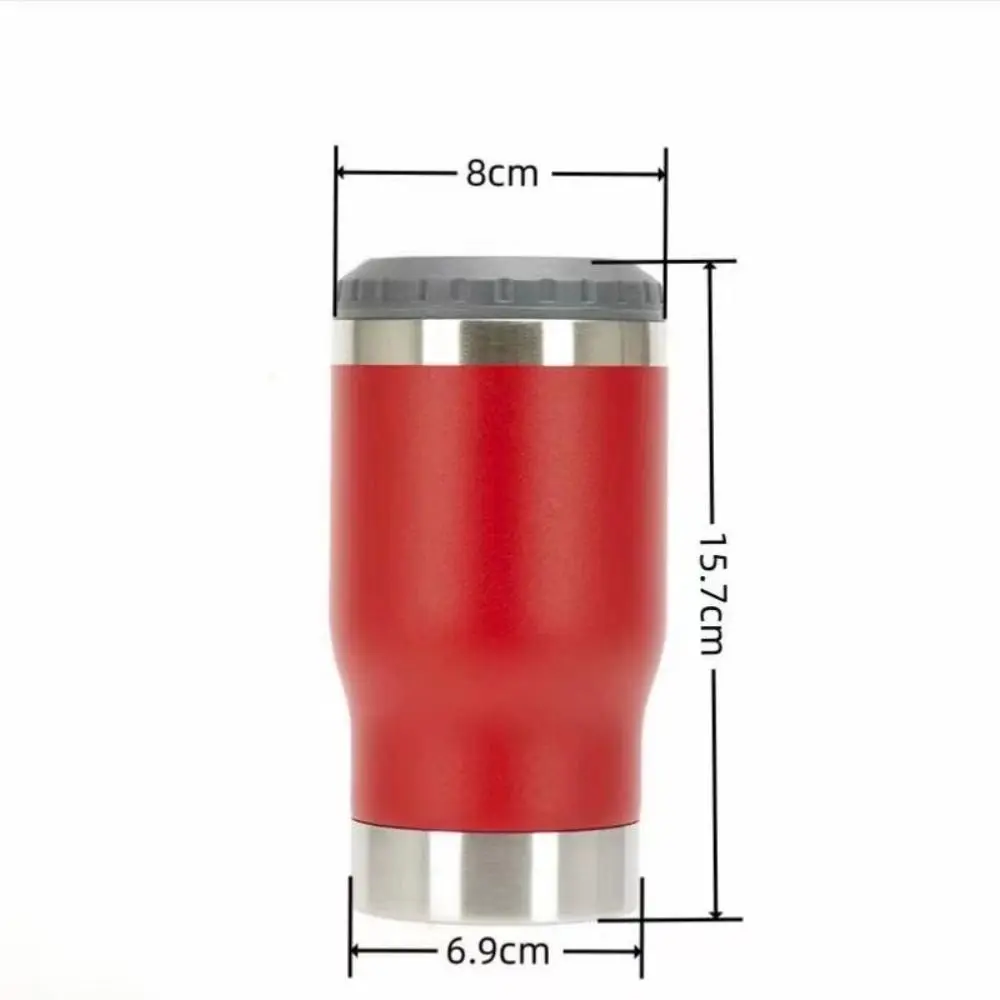 14oz Beer Thermal Insulation Mug Double-layer with Bottle Opener Insulated Cup Vacuum Stainless Steel Beer Cooler Mug