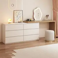 Luxury Dressing Table Drawer White Makeup Mirror Corner Desk Dresser Table Cabinet Organizers Storage Penteadeira Home Furniture 4
