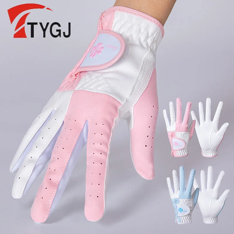 

Женские дышащие перчатки TTYGJ, 1 пара, мягкие Нескользящие эластичные варежки из микрофибры для левой и правой руки, для гольфа