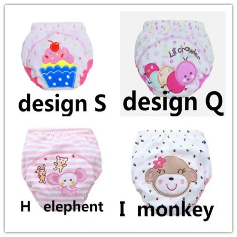 4pcs Dipers Baby Training Pants Diaper Reusable Nappy Washable Cotton Learning 13-16kg