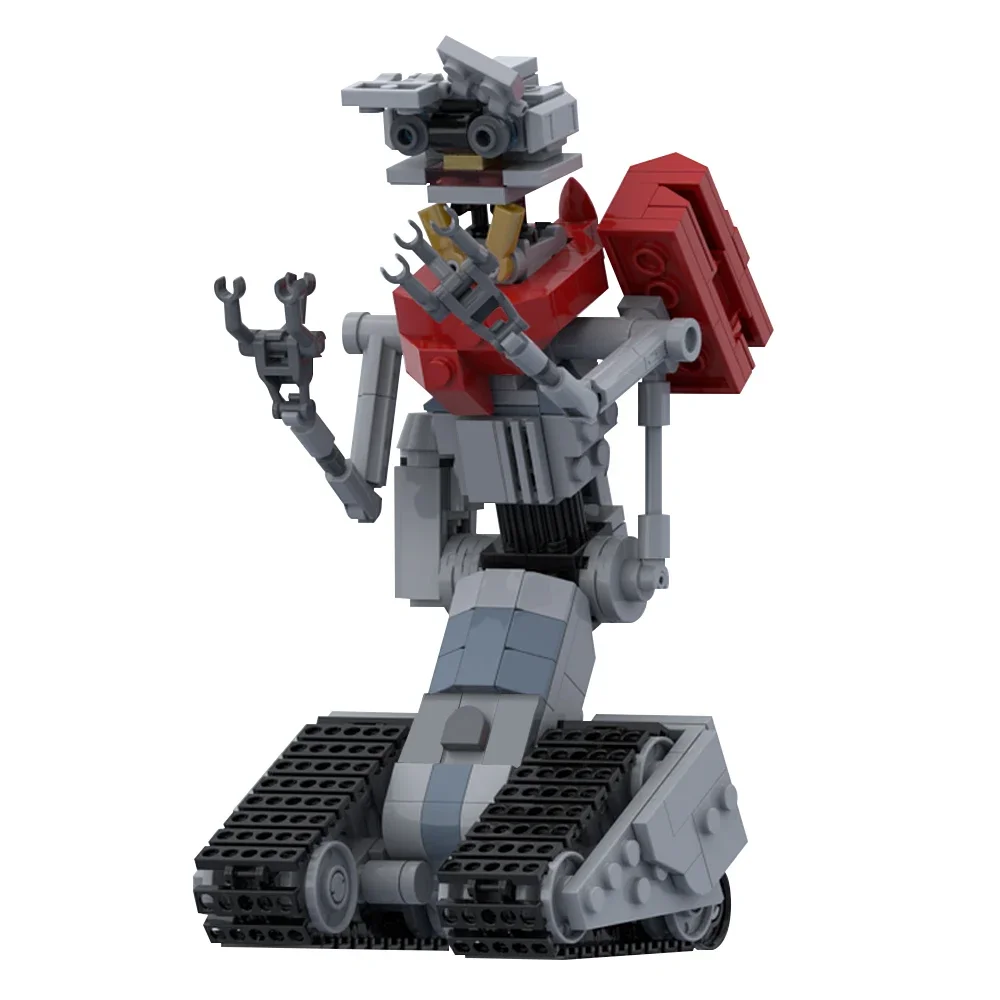 Moc Movie Arms Iron Robot The Shorted-Circuits Johnnys 5 Mecha Robot Building Blocks Set Tank Bricks Toys For Children Gifts