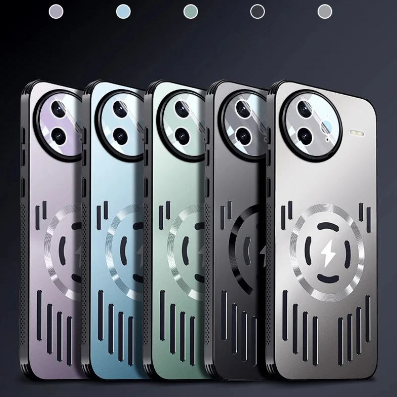 Ultra Magsafe Charging Metal Heat Dissipation Case - Aluminium Alloy Hard Shockproof Cover Bumper
