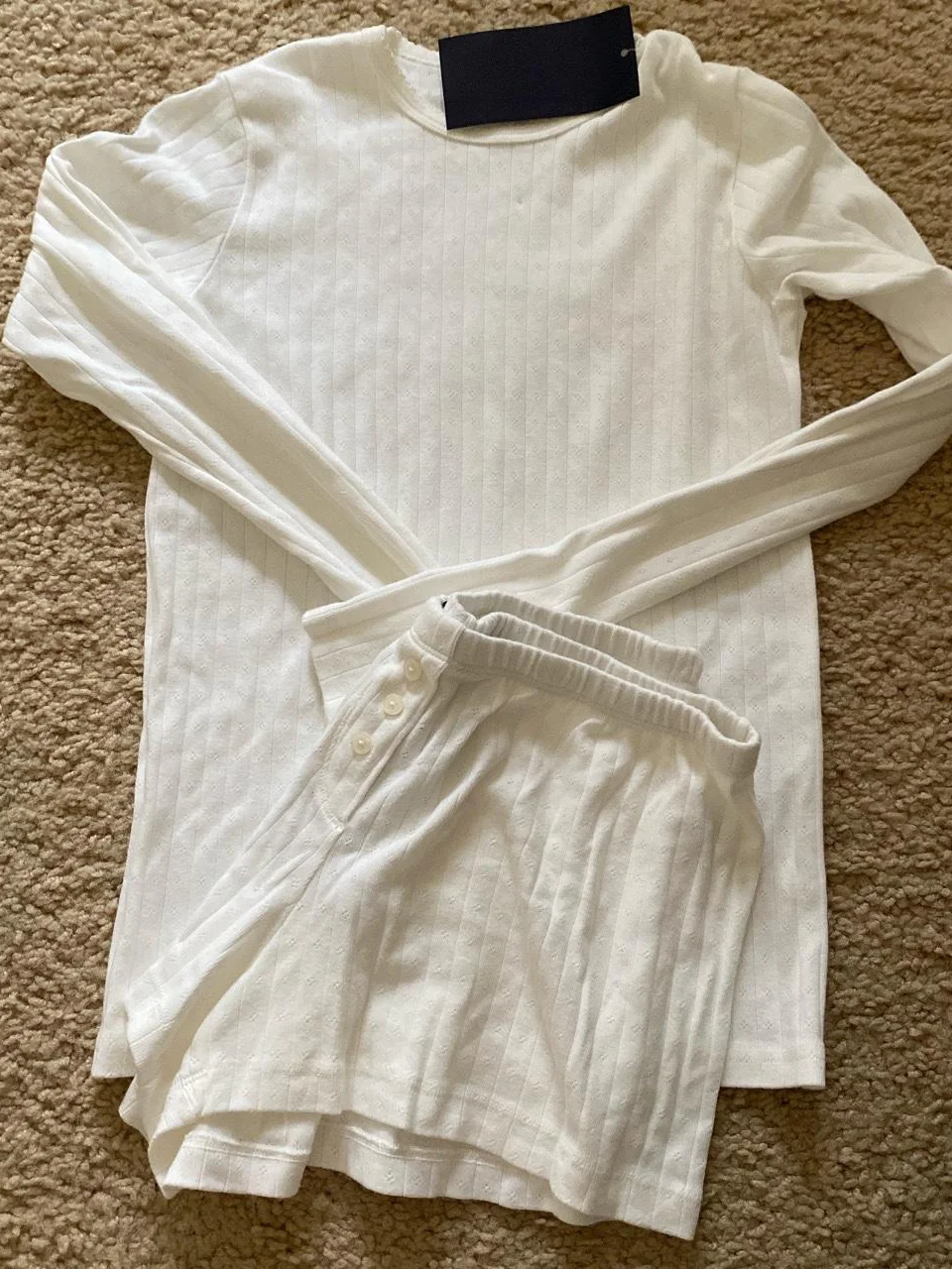 Eyelet white set A
