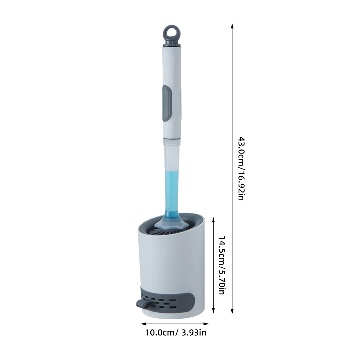 Bathroom Accessories Toilet Brush Set Water Spray Silicone Toilet Brush Long Handle Refillable Silicone TPR Brush Wall-Mounted Bathroom Cleaning Accessories