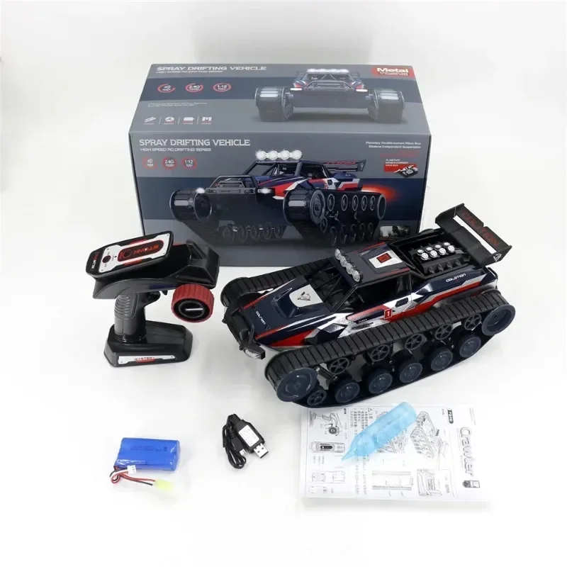 

1/12 Rc Tank 2.4G Remmote Control Alloy Tank High Speed Drift Spray Tanks RC Model Kids Toy Children Toys Gifts