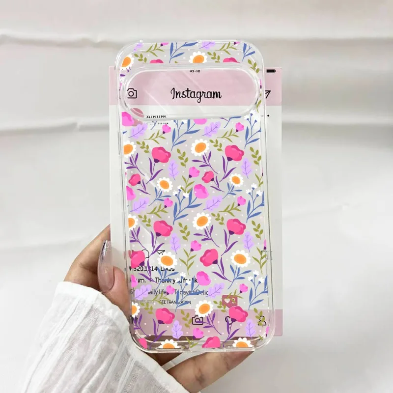 Luxury Daisy Sunflower Pattern Clear Soft TPU Phone Case Cover
