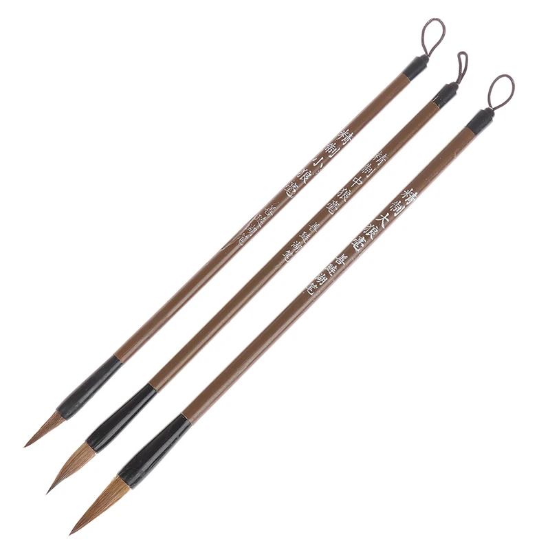 

3PCS Assorted Size Chinese Calligraphy Writing Brush Pens for Students