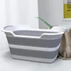 Pet Bathtub with Water Drain Plug, Foldable Bathtub for Puppy Small Dogs Cats, Portable & Space Saving Design, BPA Free, Grey 1