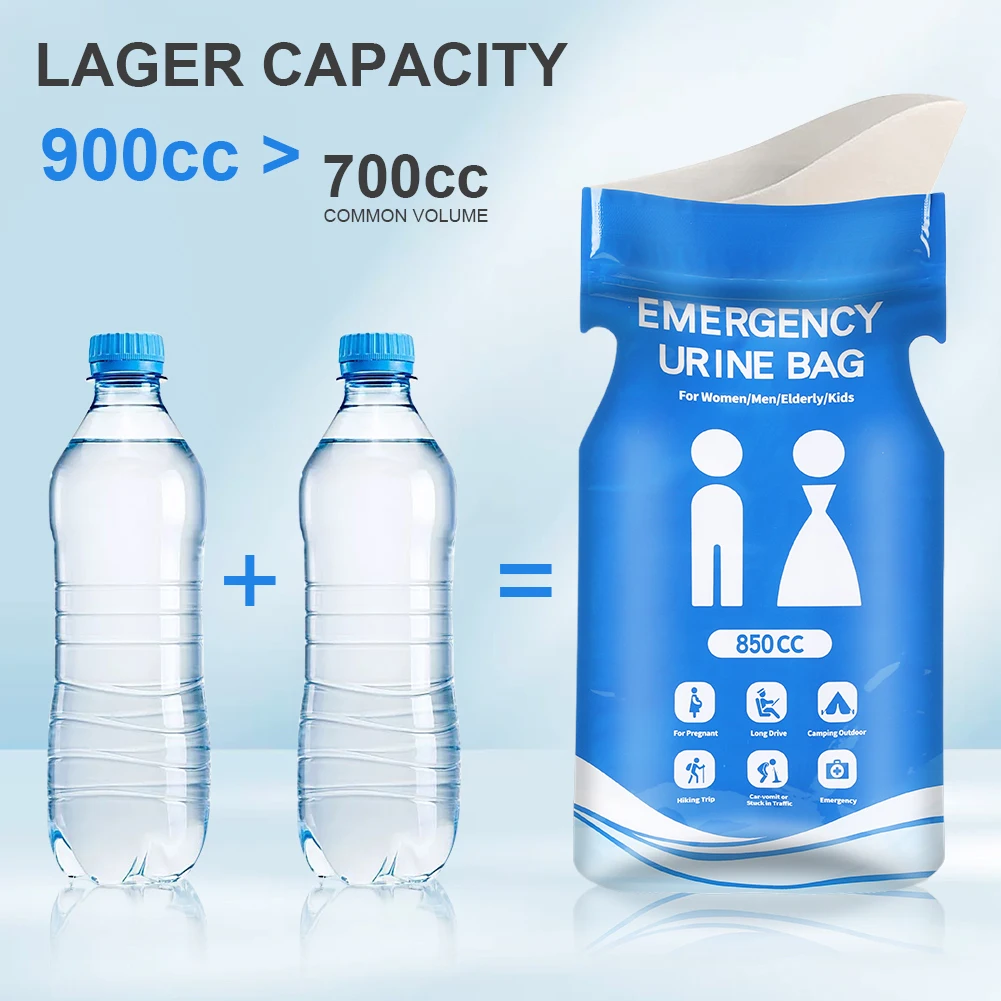 Disposable Urine Bag Car Urine Bag 850ml Emergency Vomit Bags Disposable Toilet Bag 1-10pcs