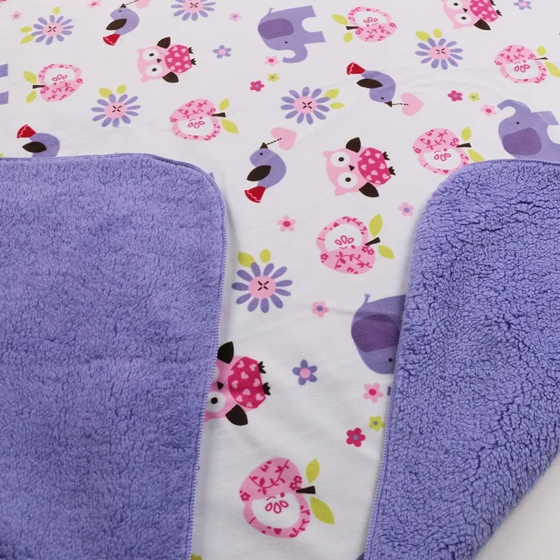 Baby Blankets Newborn Fluffy Fleece Swaddle Wrap Cartoon Infant Stroller Bedding Sleep Cover