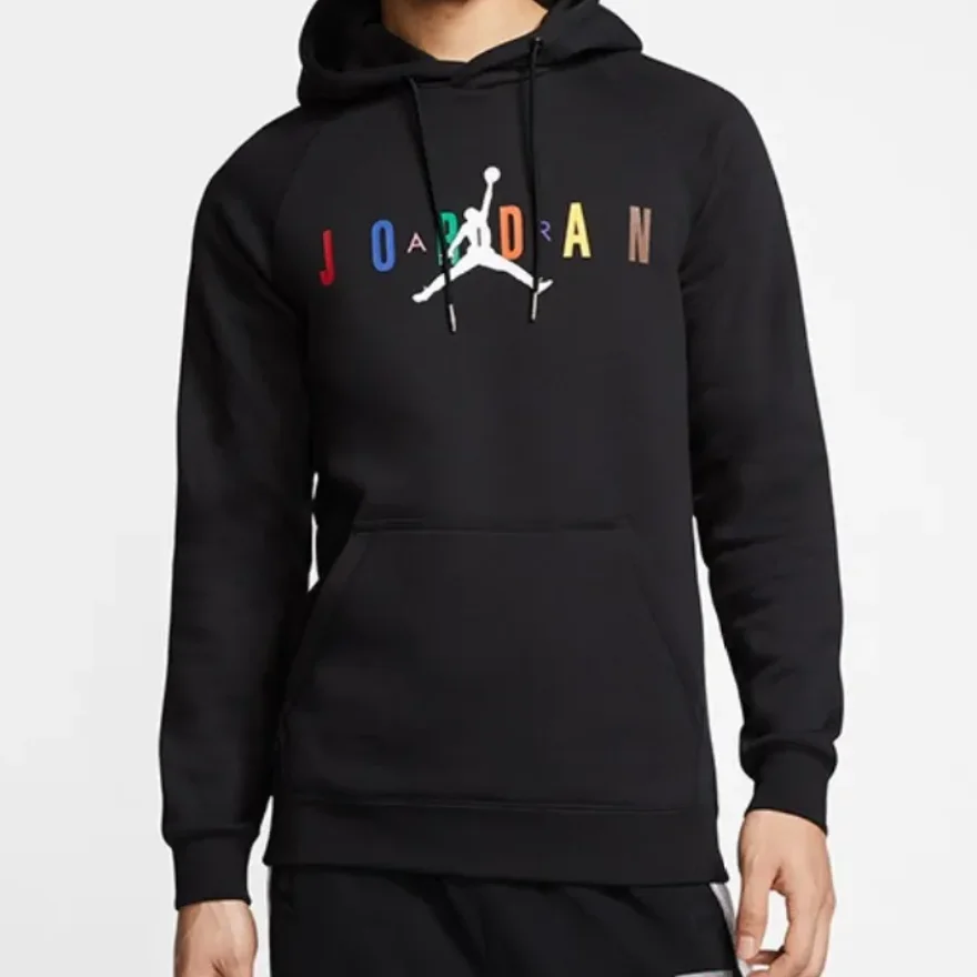 NIKE Sport Dna Hbr Patch Pattern Padded Knit Pullover Sweatshirt Men Black