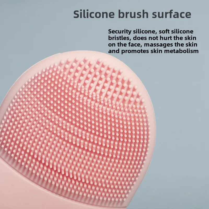 Dual-Head Silicone Makeup Brush Japanese Manual Facial Cleanser Pore-Cleaning Blackhead Removal Tool For Home Use