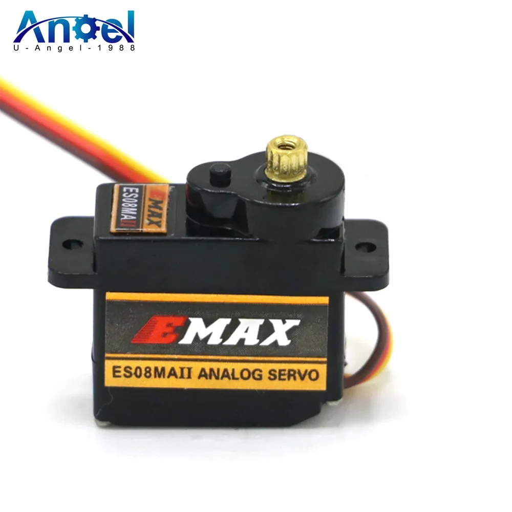 

EMAX ES08MA ES08MAII 12g Mini Metal Gear Analog Servo for RC Toy Car Boat Helicopter Airplane RC Robot Replacement DIY Parts