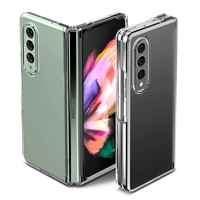 Custodia Z Fold 5 Per Samsung Galaxy Z Fold 5 4 3 2 Custodia Trasparente Trasparente Hard Pc Ultra Sottile Protettiva Z Fold 2 3 4 5 Cover Posteriore
