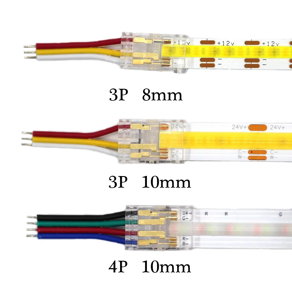 BARRA LUMINOSA CONNETTORI angolari senza saldatura connettori LED