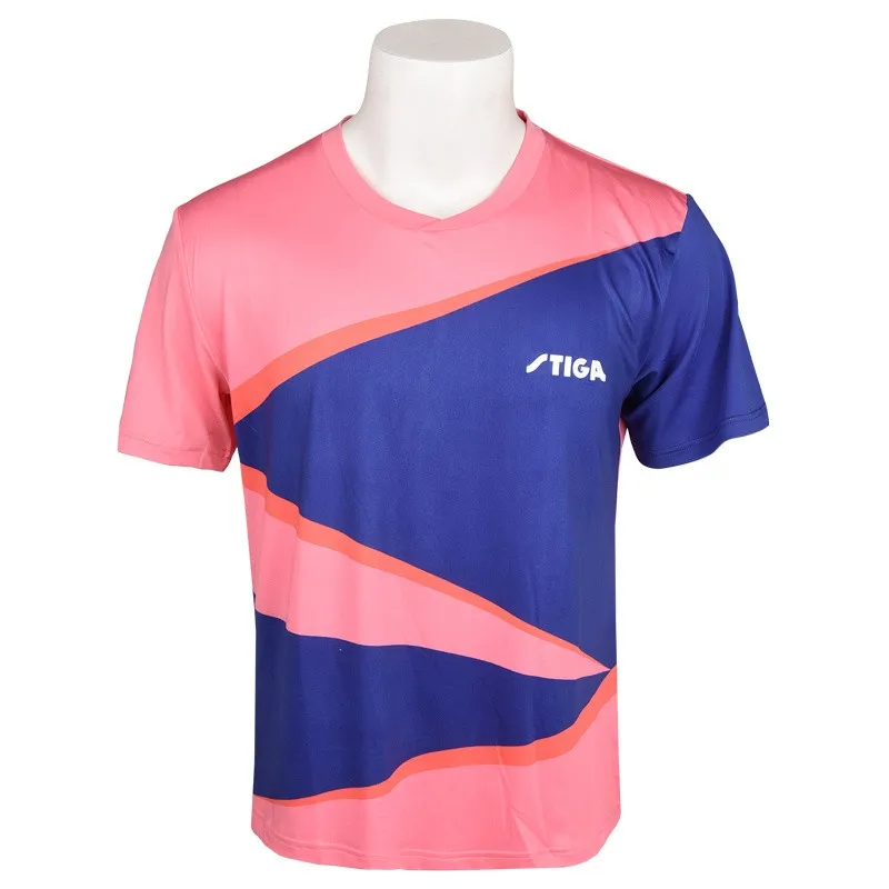STIGA Table Tennis Clothing Men Women Table Tennis Clothing Round Neck Sports T-shirt CA-0631
