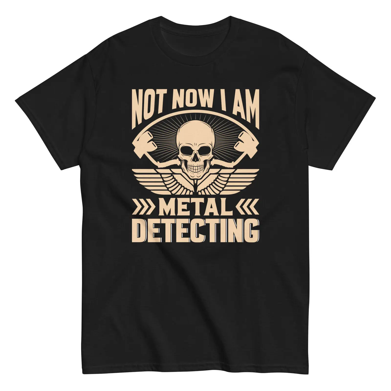 

Забавная Мужская хлопковая футболка с надписью «Not Now I'm Metal Detecting»