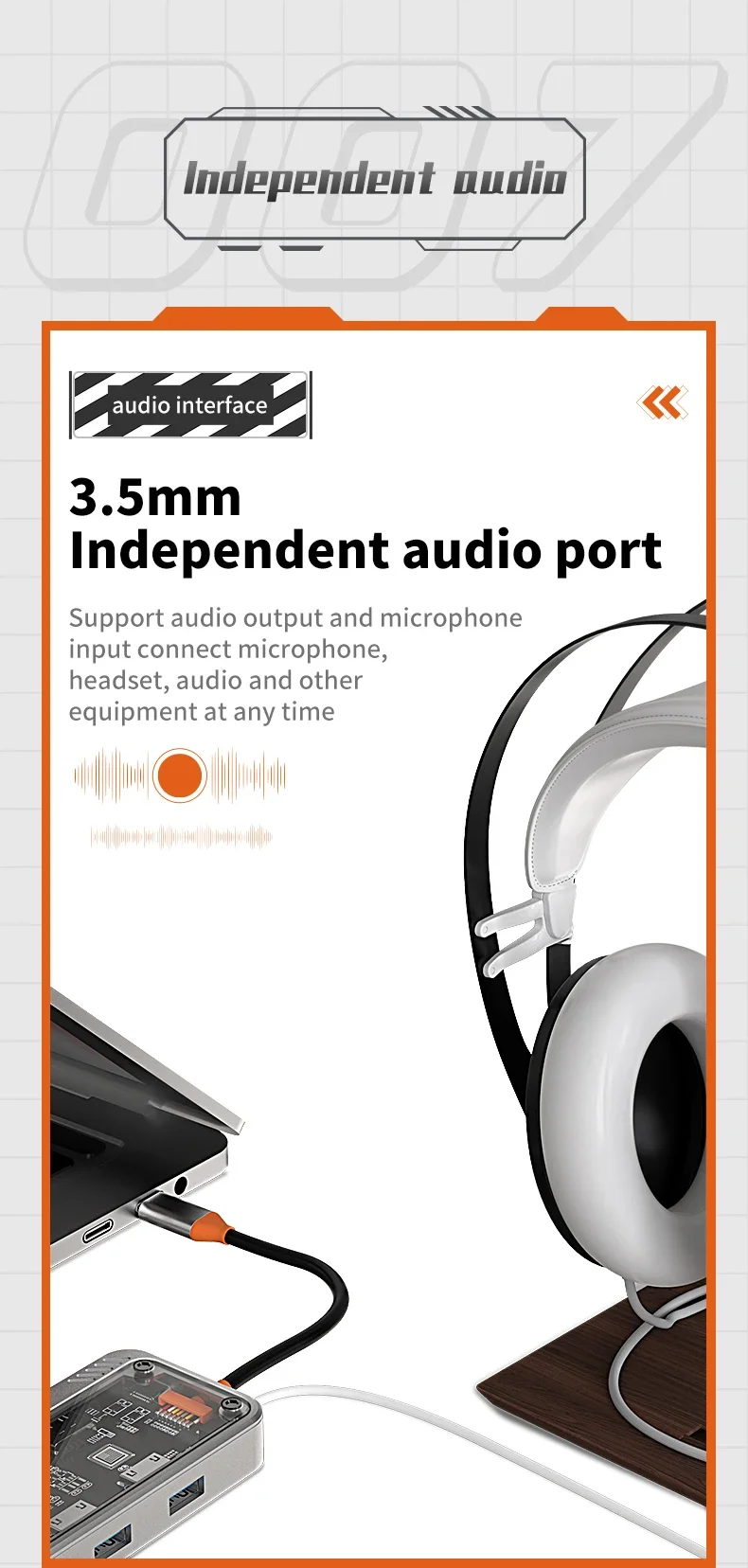 USB C Hub 10 in 1 Docking Station – Type-C Adapter with HDMI, RJ45 & VGA Ports