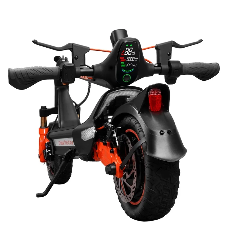 Off Road Scooter, Electric Scooter for Adult, 2400W-Dual Motor,50KMH, 60-80 range from esooterfty