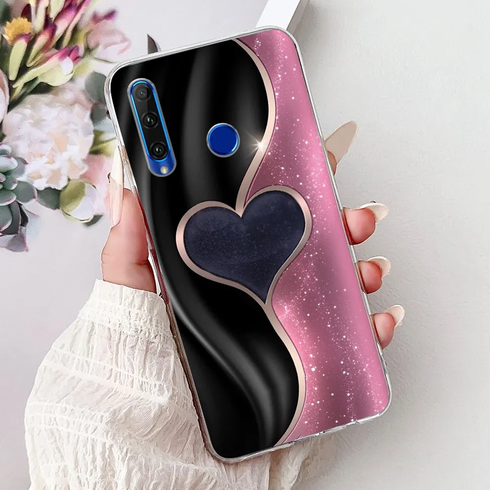 Cute Cartoon Cat Luxury Fashion Flowers Soft TPU Bumper Cover
