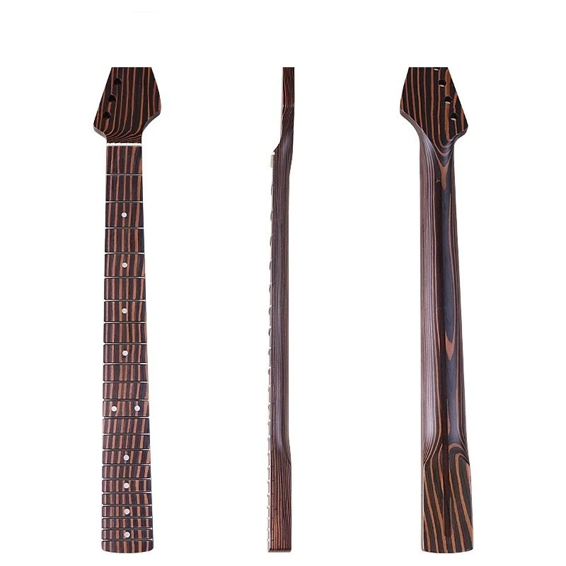 

ST/TL6 string 21 frets one-piece zebra wood electric guitar neck DIY accessories piano handle