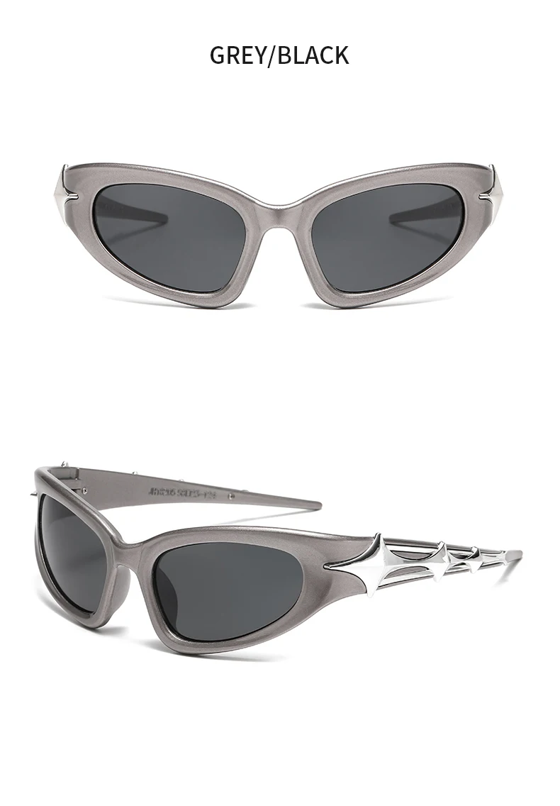 Wandern Camping Y2k Mode Punk Sport Anti Licht Gläser für Männer Frauen Luxus Marke Designer Brillen Männer Vintage Shades UV400 – Detail 13