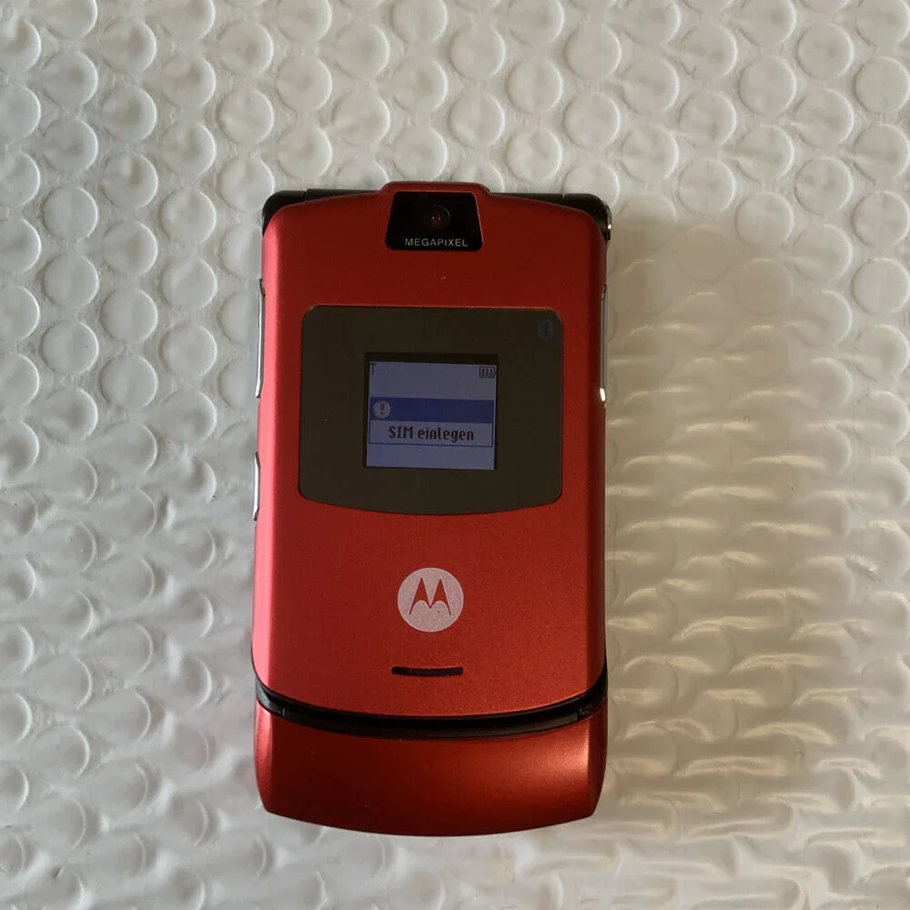 MOTOROLA V3 RAZR новый-оригинальный Восстановленный 90% разблокированный  мобильный телефон-раскладушка Bluetooth стандарта GSM 850/900/1800/1900  хорошего качества | AliExpress
