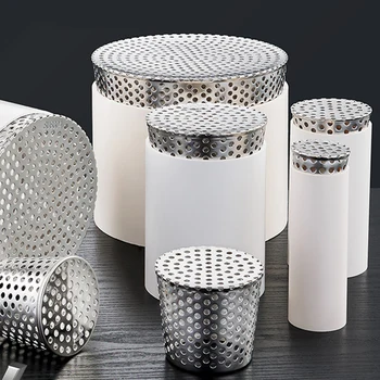 Balcony Drainage Roof Floor Drain Cover Rain Pipe Cap Stainless Steel Hair Waste Collector For Kitchen For Bathroom