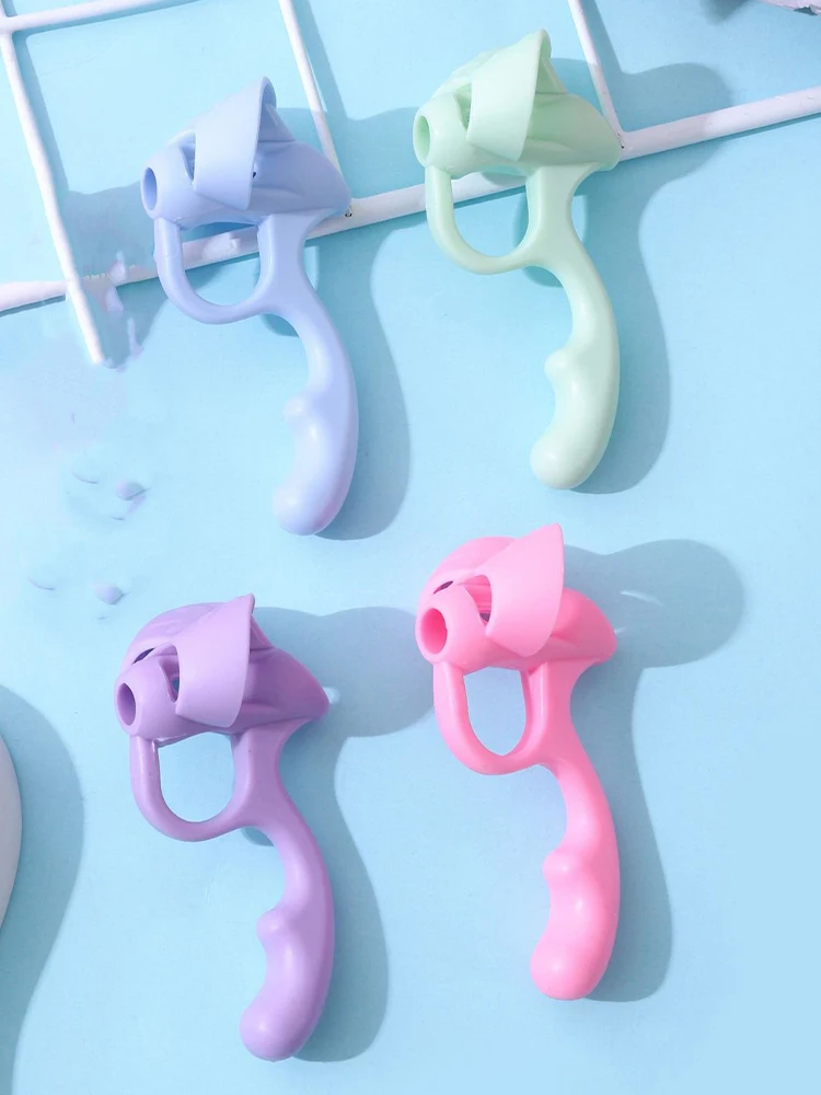 유치원 가정 교육용 부드러운 연필 그립, 유치원 자세 교정 학생 학교, 인체공학적, 4 개