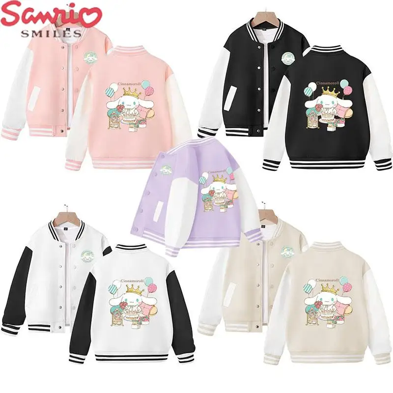 

Cinnamoroll Children's Clothing Mlb New 2023 Kawaii Sanrio Children's Top Fashion and Comfortable Coat Spring and Autumn