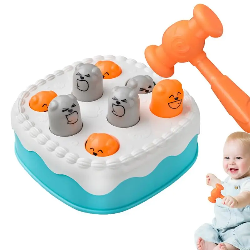 Wack A Mole Interactive Cake Shape Wack Mole Toys Early Learning And Interactive Play For Kids Toddler Pounding Preschool Toy