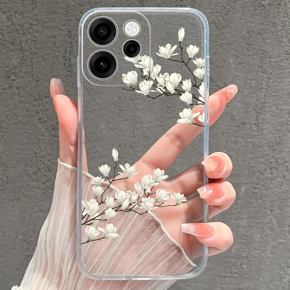Cartoon Cat Astronaut Minimalist Soft Clear Phone Case