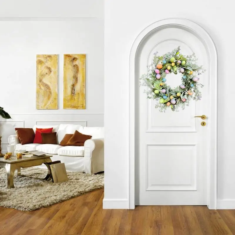 Outdoor Easter Door Decorations Garland Home Egg Decoration Decoration Props Easter Wreath
