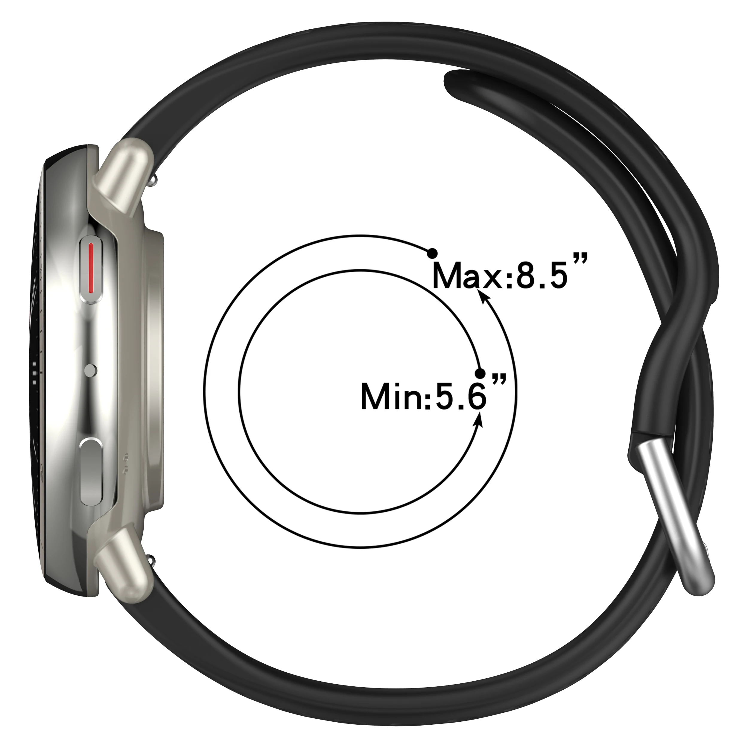Silicone Sports Strap - 20mm Versatile Watch Band