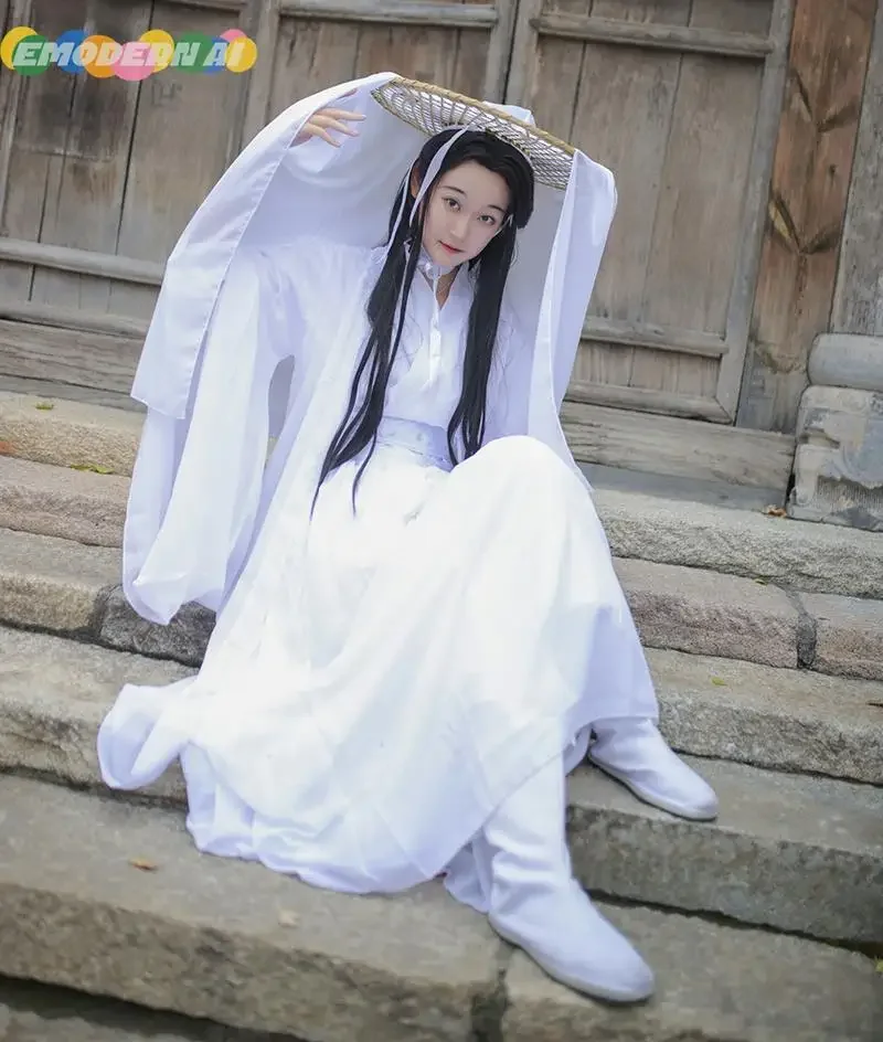 

Костюм для косплея Tian Guan Ci Fu Xie Lian, парики Xielian, Бамбуковая Шляпа, реквизит, китайское платье ханьфу, наряд для аниме-вечеринки для женщин и мужчин