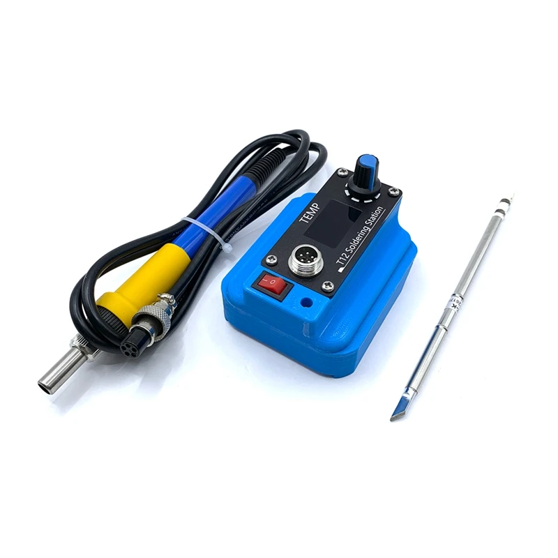 

Hot Cordless Soldering Iron Station Electric Solder Without Power 70W T12 For Battery