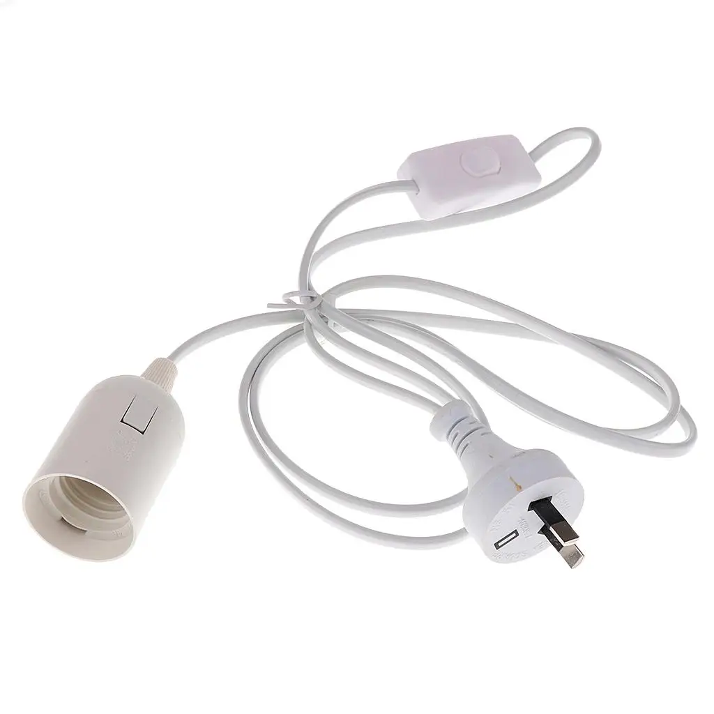 E27 Screw AU Plug In Light Bulb E27 Lamp Fitting Holder