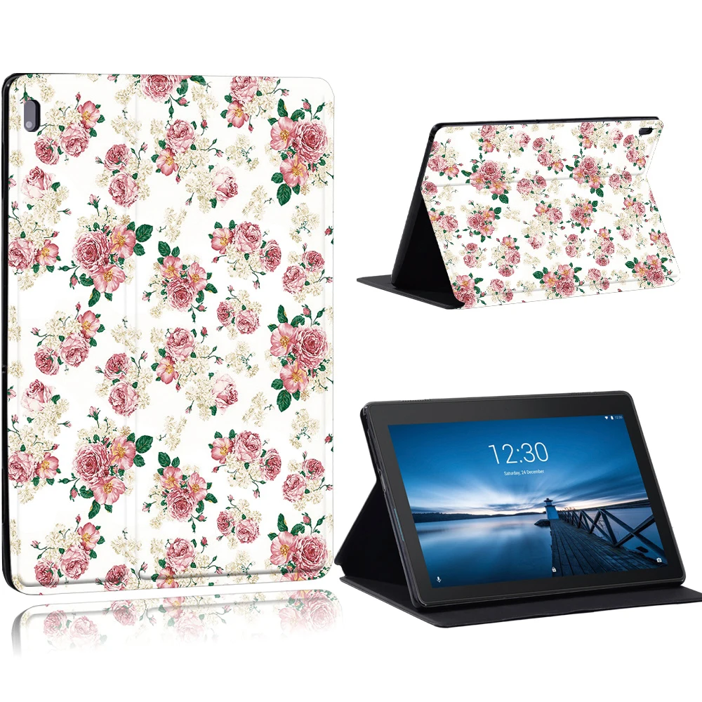 phone and tablet stand Old Image Series Pattern Case for Lenovo Tab E10 /Tab M10 10.1 Inch/Tab M10 FHD Plus 10.3 inch Tablet Stand Cover Case tablet holder Tablet Accessories