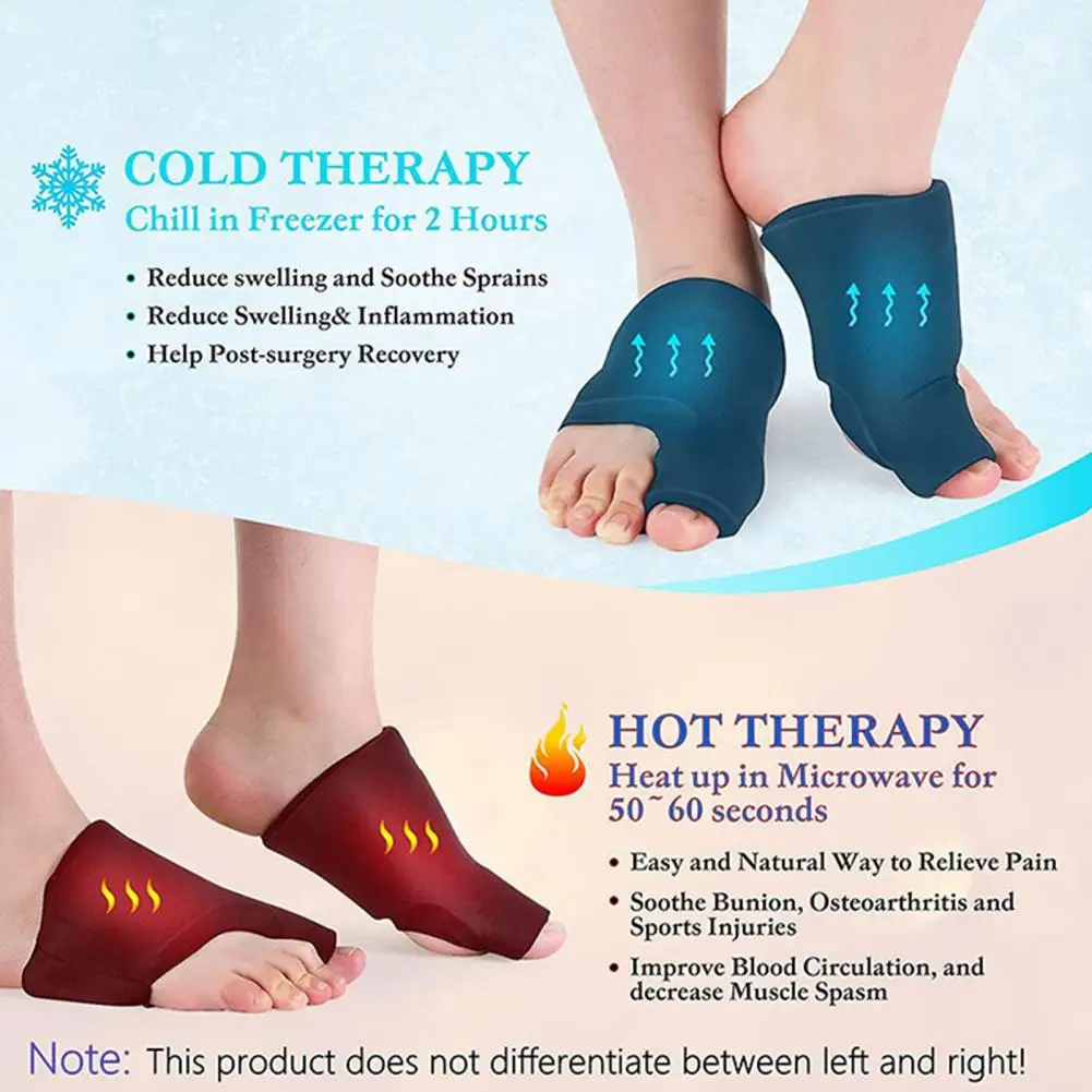 17*11cm Foot Toe Ice Pack Wrap Bunion Surgery Plantar Fasciitis Hallux Valgus Swelling Injuries Hot Cold Compress Therapy Pack